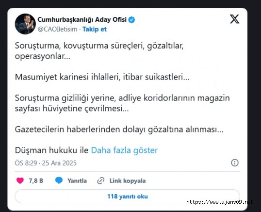 Bu gidişatı izlemekle yetinen ve sessiz kalan herkes sorumludur