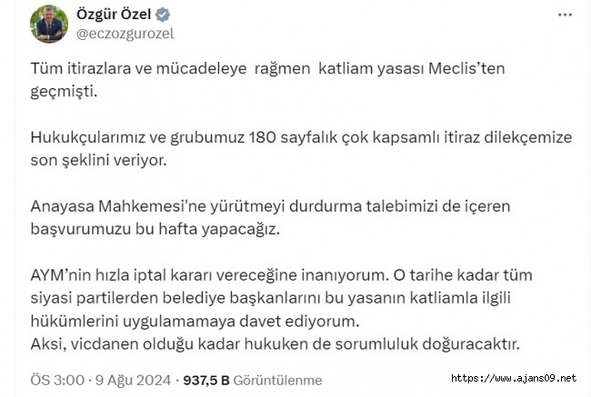 CHP sokak hayvanları yasası için AYM'ye başvuruyor