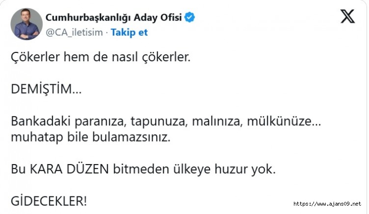 Çökerler hem de nasıl çökerler. Demiştim…
