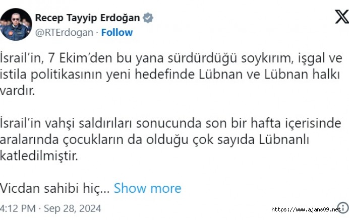 Cumhurbaşkanı Erdoğan'dan Flaş Açıklama