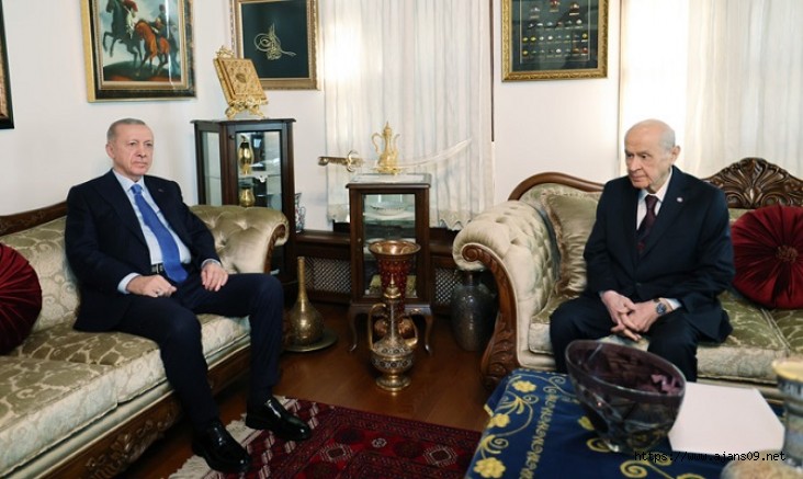 Cumhurbaşkanı Erdoğan ile MHP Genel Başkanı Bahçeli bir araya geldi