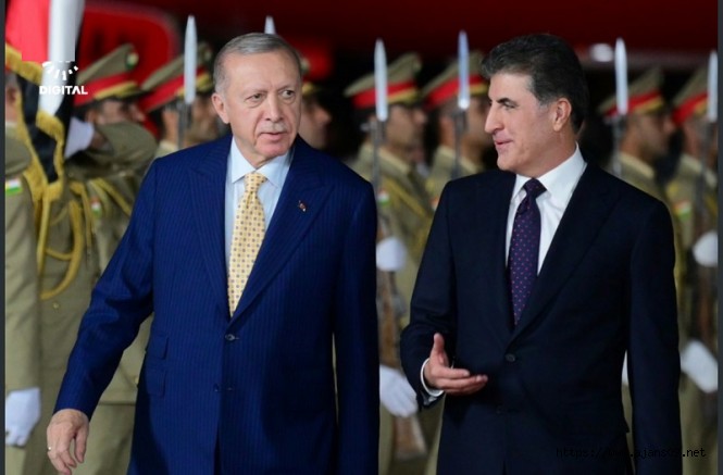 Cumhurbaşkanı Erdoğan ilk kez Erbil'de