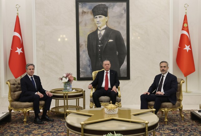Cumhurbaşkanı Erdoğan ve Blinken, Suriye'yi görüştü