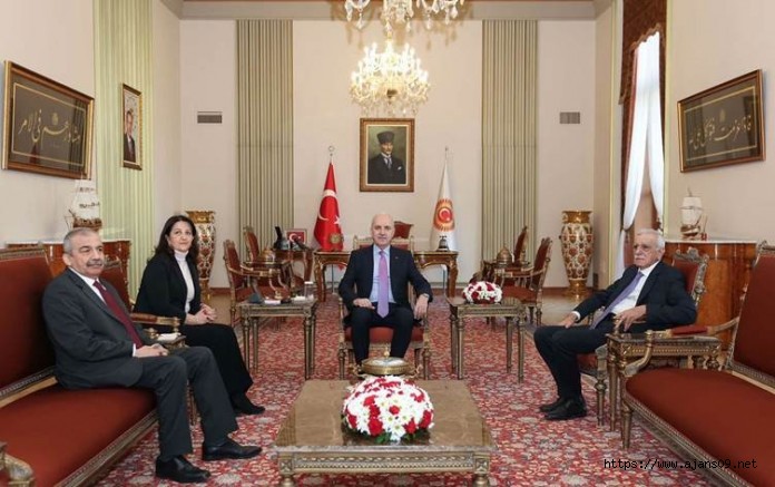 DEM Parti heyeti Meclis Başkanı Numan Kurtulmuş ile bir araya geldi