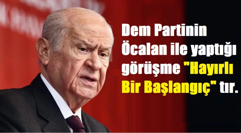 Devlet Bahçeli Yeni çözüm süreci yok, hayırlı bir başlangıç var