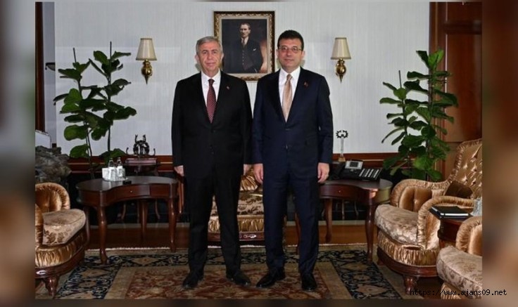 Ekrem İmamoğlu, Mansur Yavaş ile görüştü