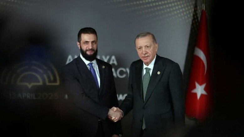 Erdoğan, Ahemd Şaraa ile görüştü