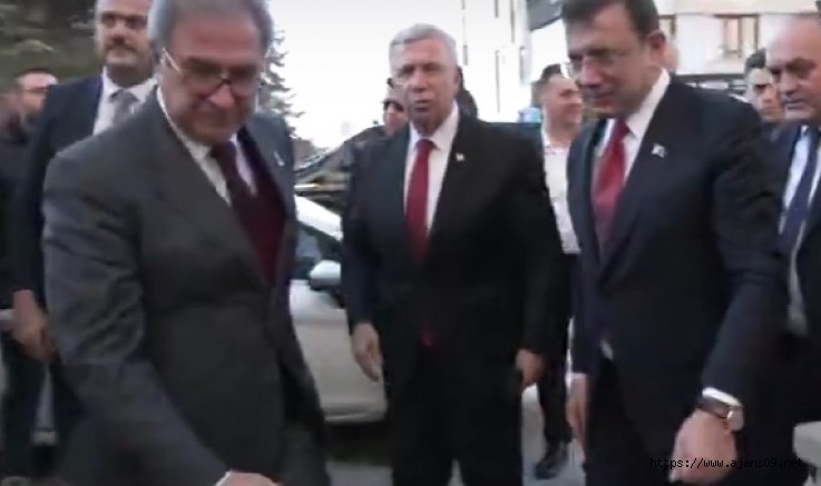 İmamoğlu ve Yavaş'tan Ümit Özdağ'ın annesi Gönül Özdağ'a ziyaret