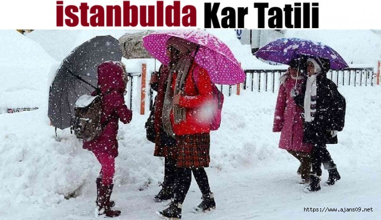 İstanbul'da 5 ilçede eğitime kar arası