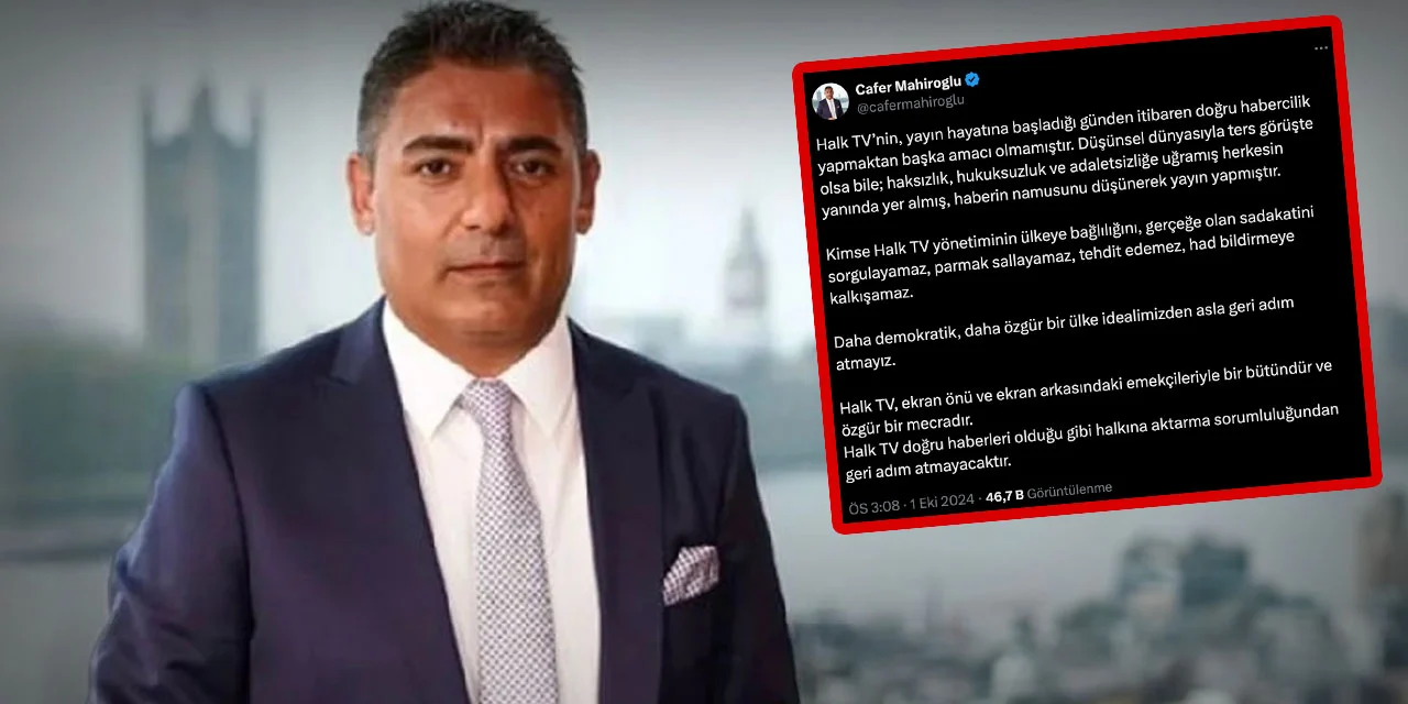 Mahiroğlu, Bahçelinin Tehdidine 'Kimse HALKTV'ye had bildiremez" dedi