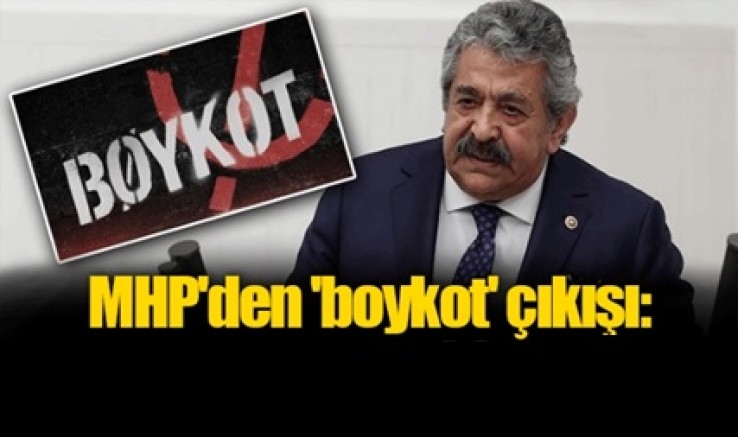 MHP'den 'boykot' çıkışı
