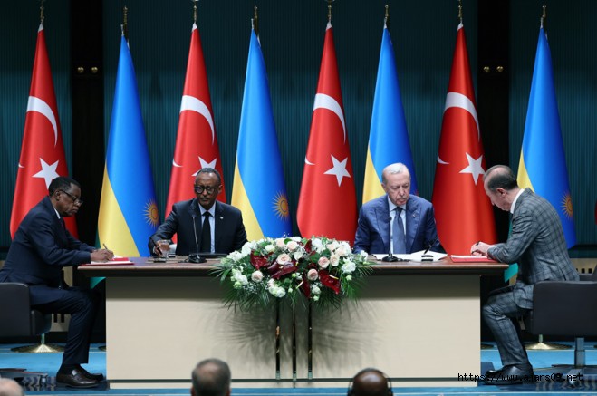 Ruanda Cumhurbaşkanı Kagame, Erdoğanla Görüştü