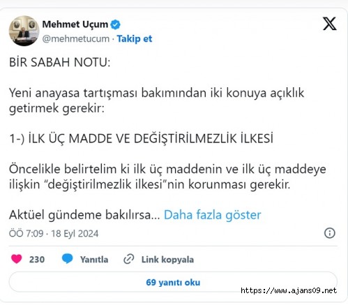 Saray'dan Hüdaparın konuşmasına cevap geldi...