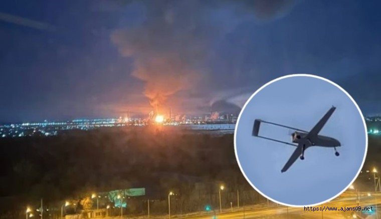 SBU insansız hava aracı 1,500 km’lik rekor bir mesafe kat ederek Rus petrol rafinerisini vurdu