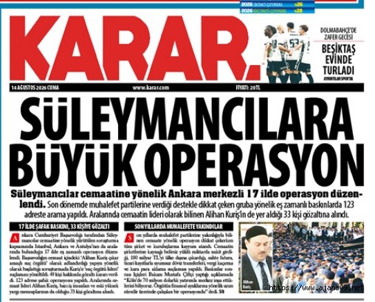 Süleymancılara büyük operasyon